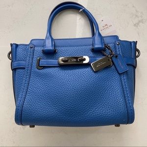Coach Swagger 21 Pebble Leather Satchel Crossbody